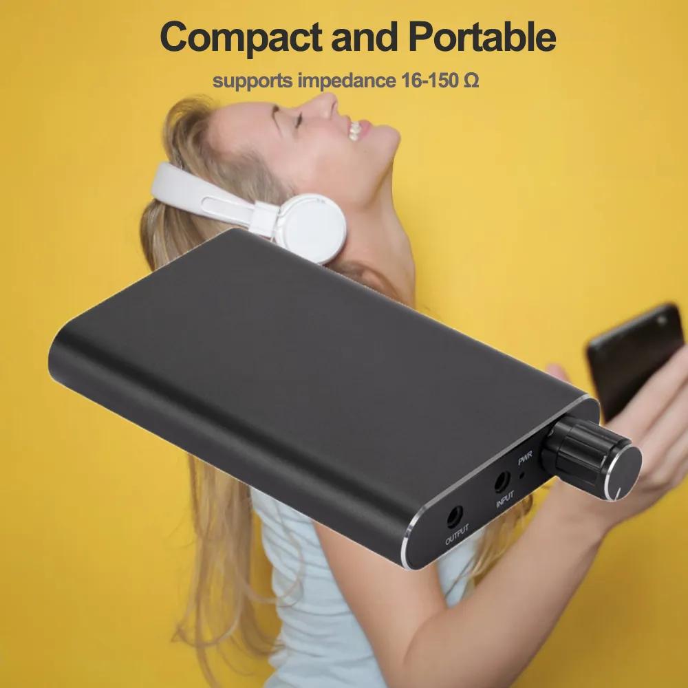 휴대용 헤드폰 앰프, 스마트폰 컴퓨터 노트북 태블릿 디지털 플레이어, MP 3, 4 용, 3.5mm